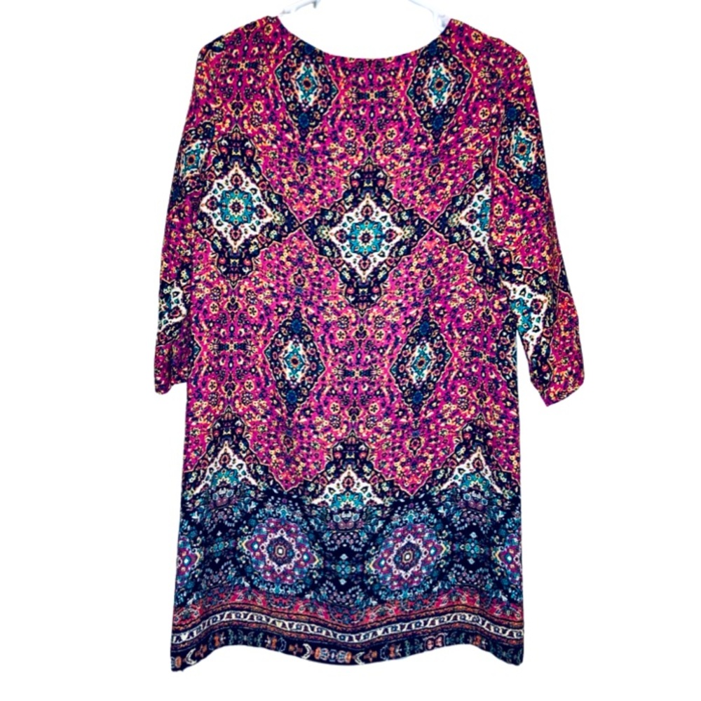 BOHO Women’s Mini Dress Size - XS - Fall - Jeweltone - 3/4 Sleeve NEW